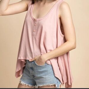 Yeri pink tank top WORN ONCE